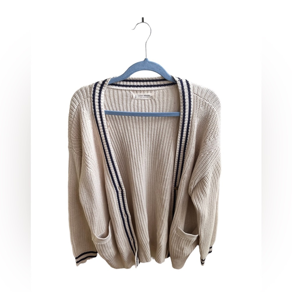 LUCKY BRAND oversized tight knitted cardigan